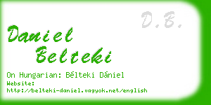 daniel belteki business card